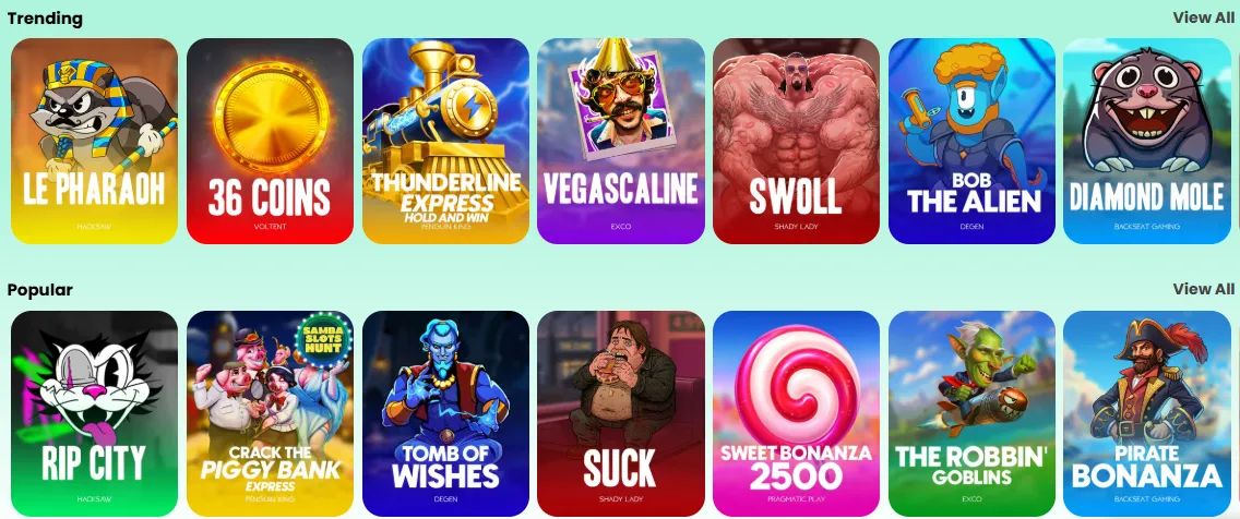 Samba Slots Spellen